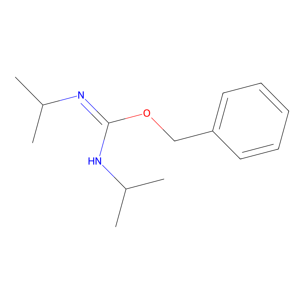 o-Benzyl-n,n'-diisopropylisourea molecular structure, CAS 2978-10-1