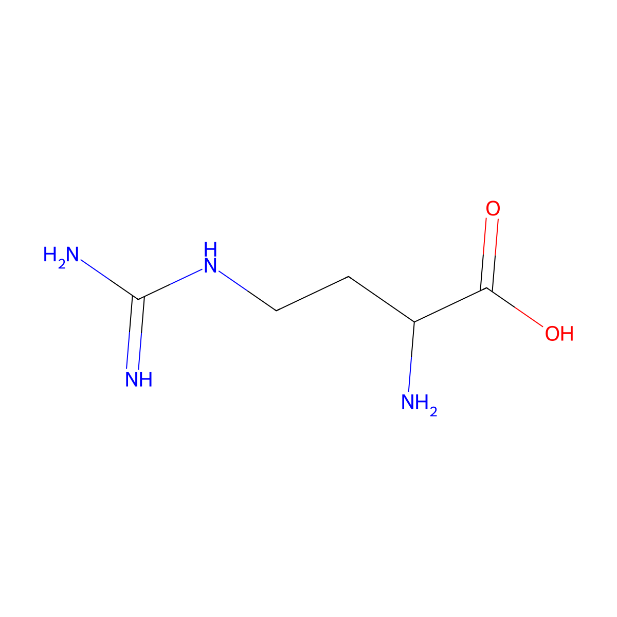 Norarginine molecular structure, CAS 2978-24-7