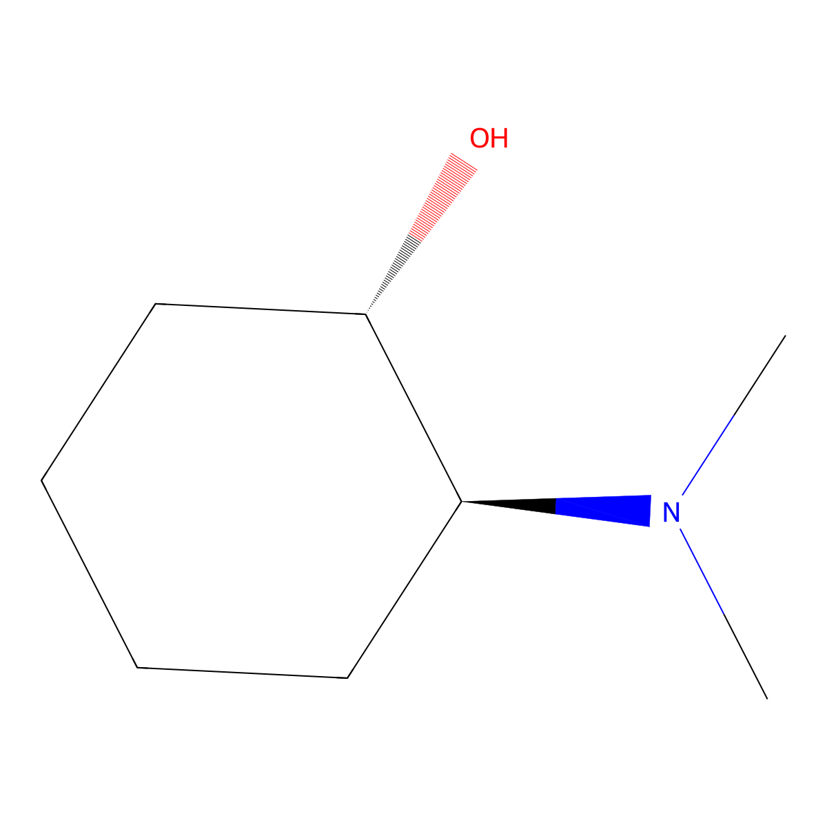 (1S,2S)-2-(Dimethylamino)cyclohexan-1-OL molecular structure, CAS 29783-01-5
