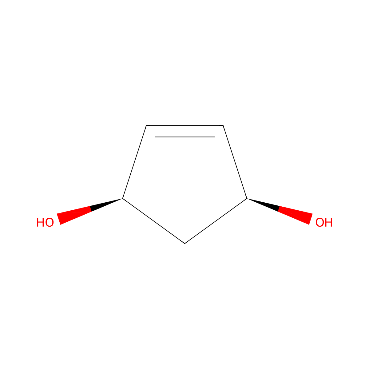 cis-4-Cyclopentene-1,3-Diol molecular structure, CAS 29783-26-4