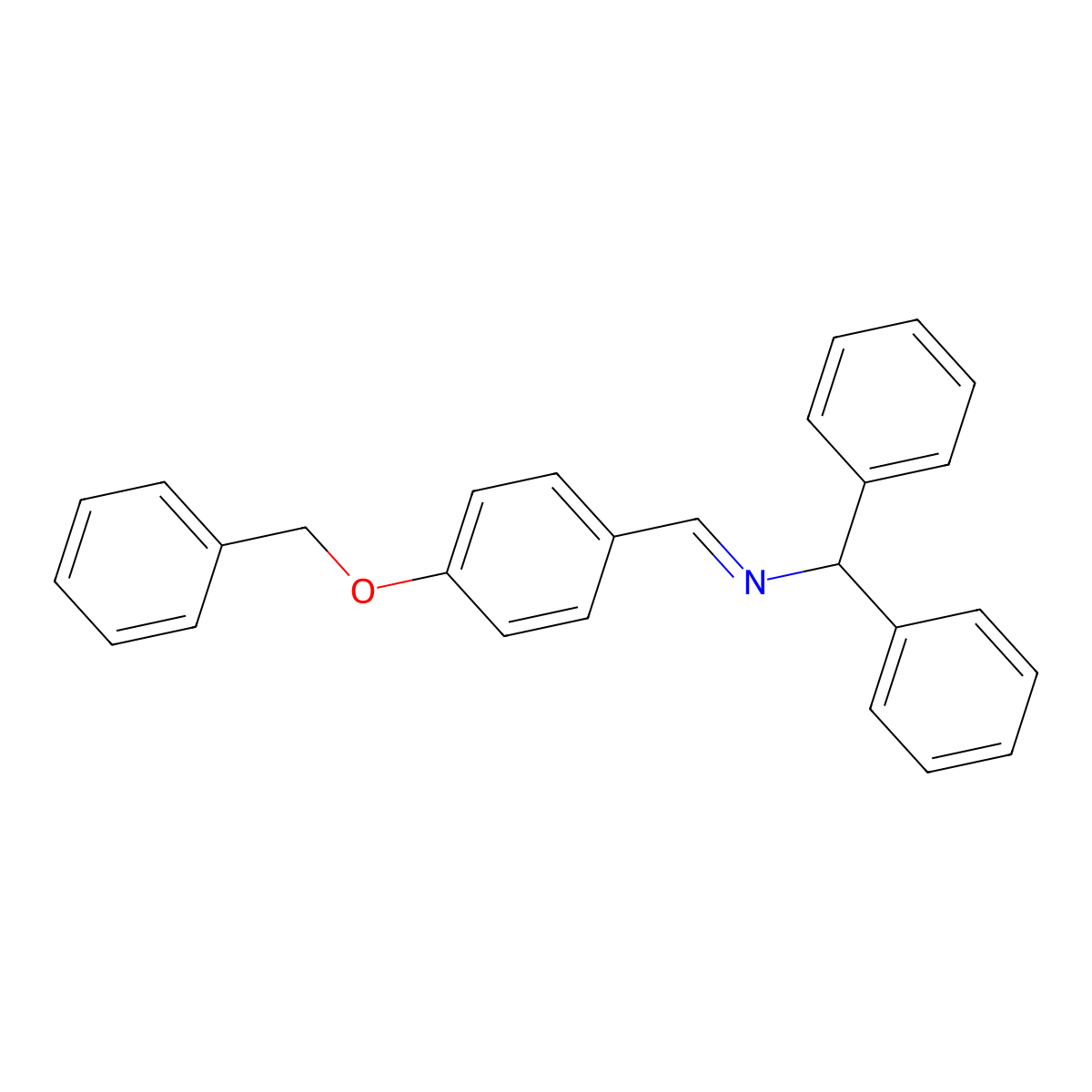 N-benzhydryl-1-(4-(benzyloxy)phenyl)methanimine molecular structure, CAS 2978374-11-5