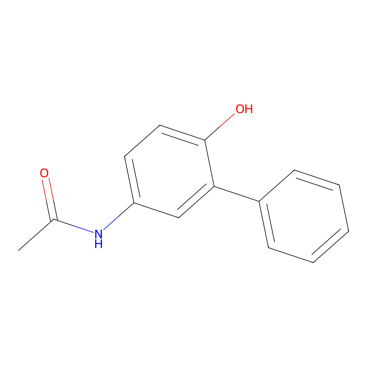 N-(4-hydroxy-3-phenylphenyl)acetamide molecular structure, CAS 29785-41-9