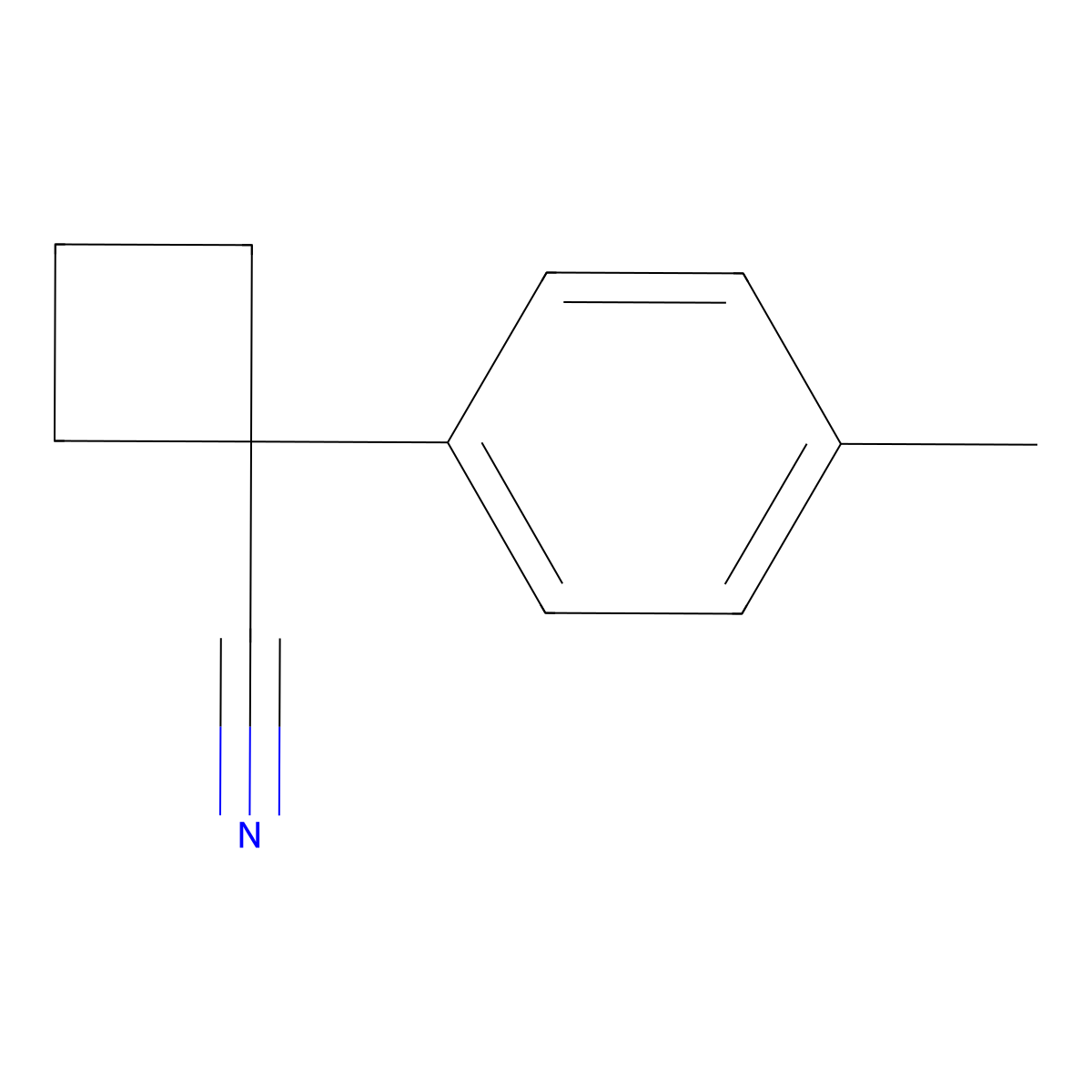 1-(4-Methylphenyl)cyclobutane-1-carbonitrile molecular structure, CAS 29786-41-2