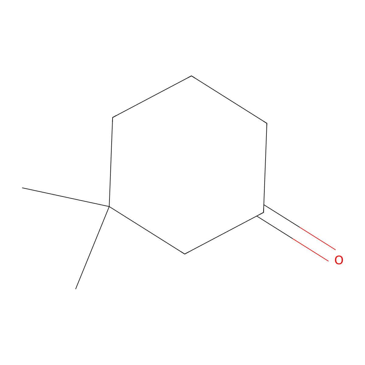 Cyclohexanone, 3,3-dimethyl- molecular structure, CAS 2979-19-3