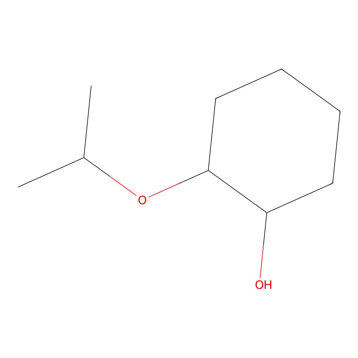 2-Isopropoxycyclohexan-1-ol molecular structure, CAS 2979-30-8