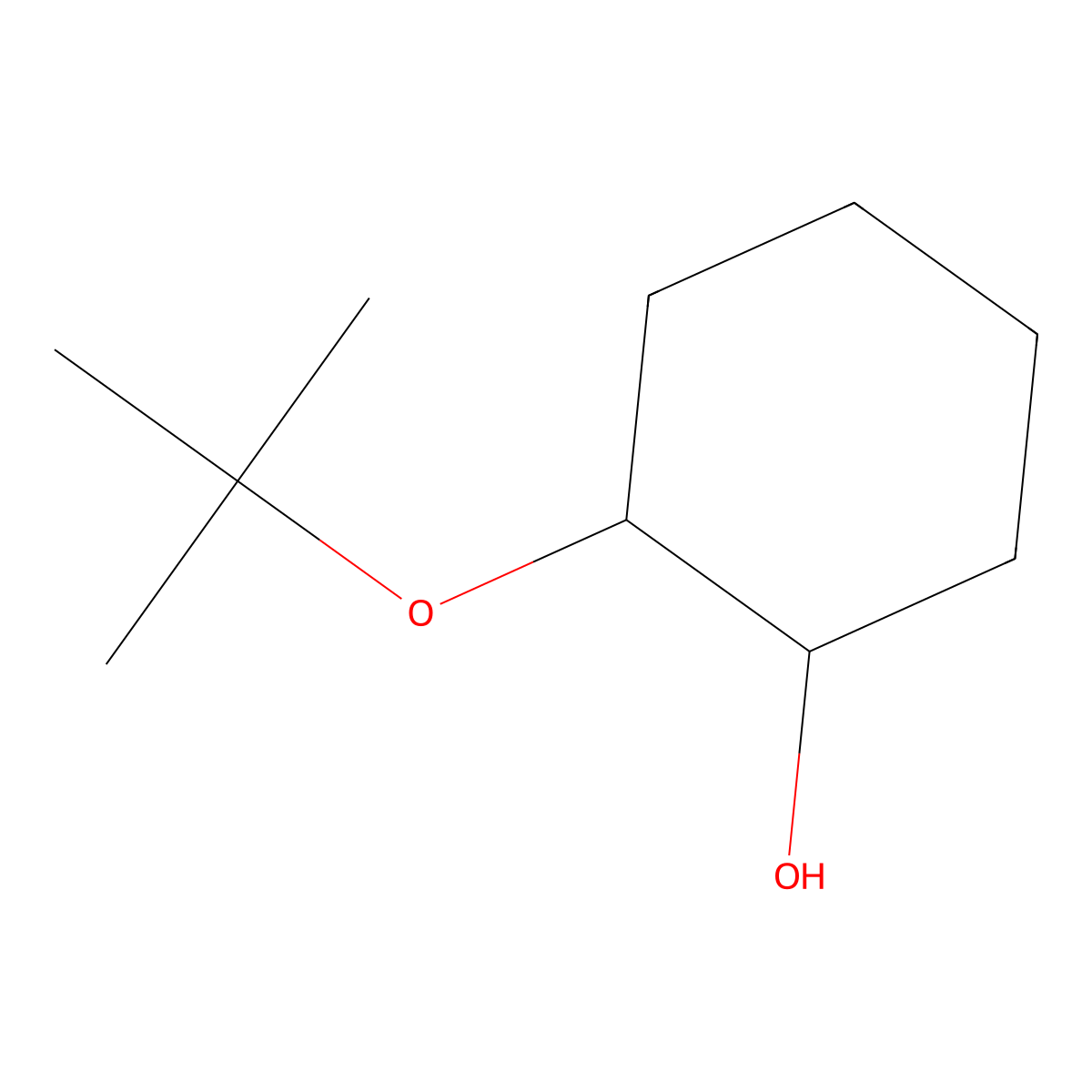 2-tert-Butyloxycyclohexan-1-ol molecular structure, CAS 2979-31-9