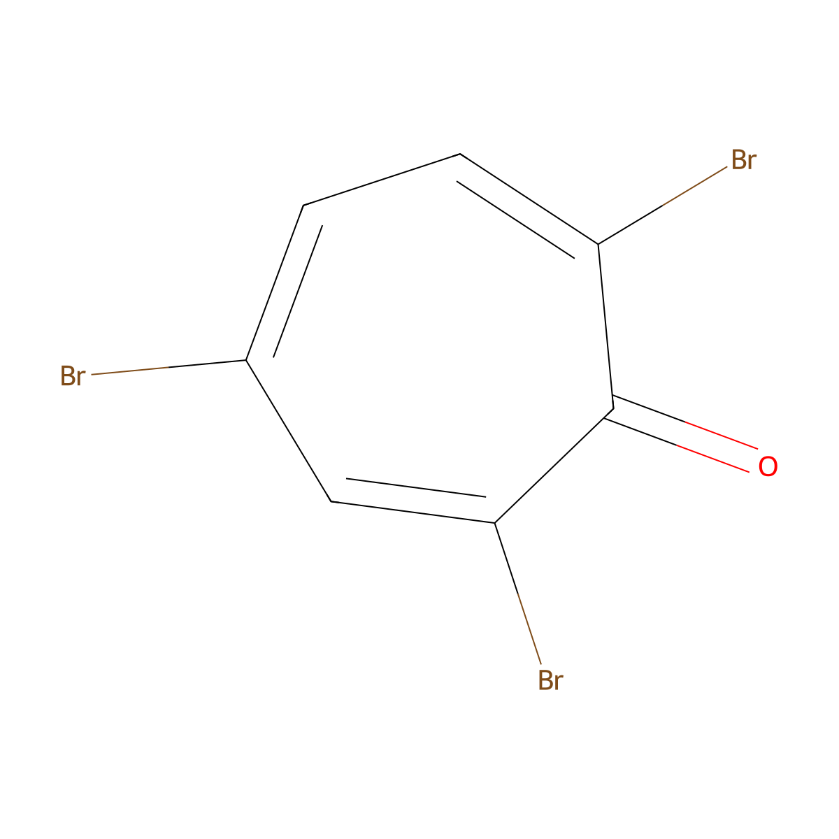 2,4,7-Tribromotropone molecular structure, CAS 29798-82-1