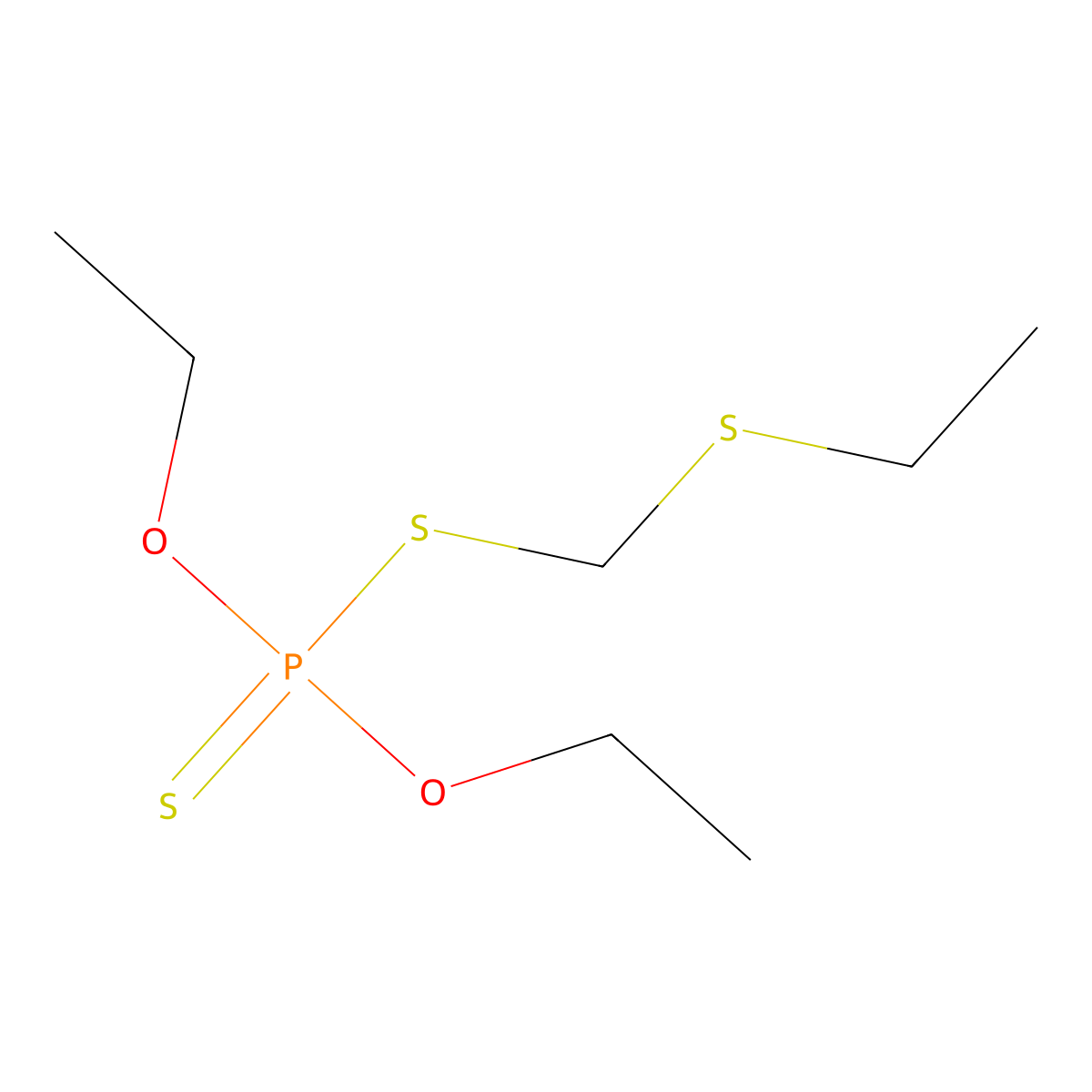 Phorate molecular structure, CAS 298-02-2