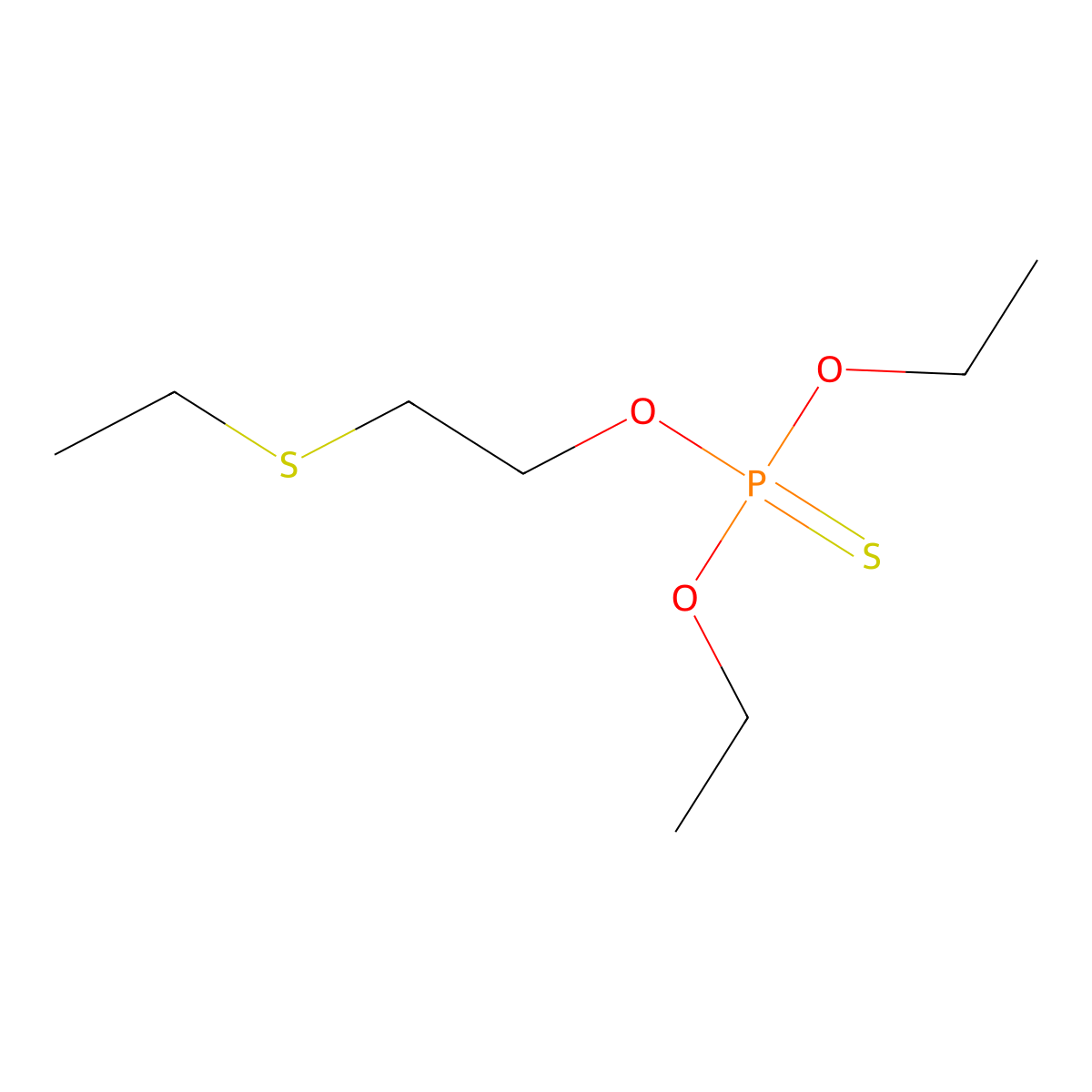 Demeton-O molecular structure, CAS 298-03-3
