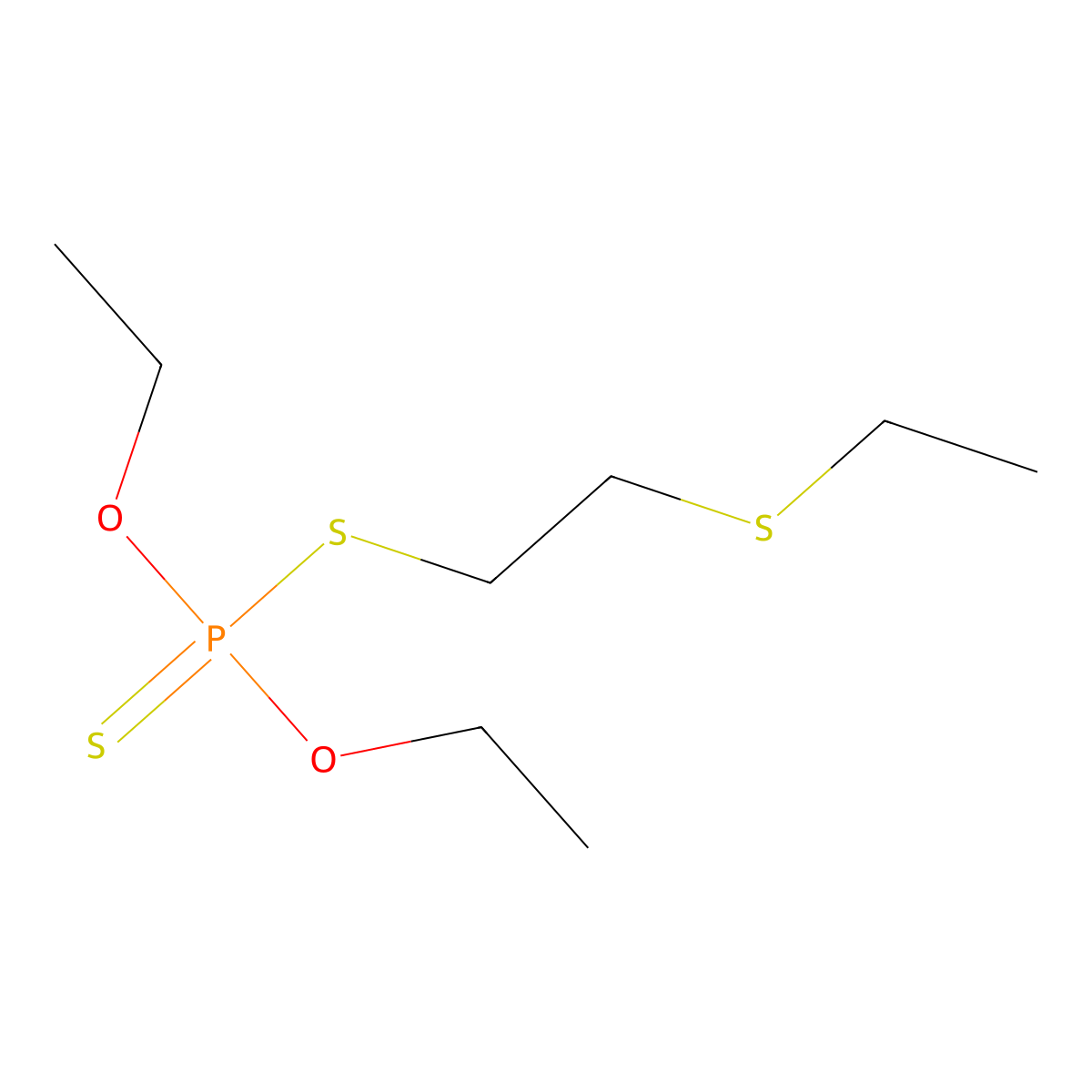 Disulfoton molecular structure, CAS 298-04-4