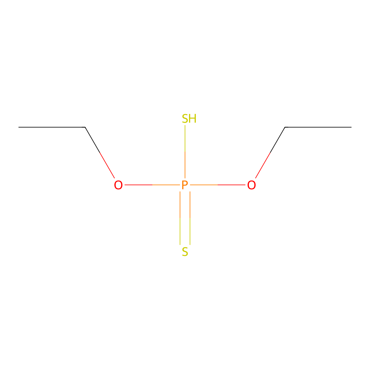 O,O-Diethyl dithiophosphate molecular structure, CAS 298-06-6