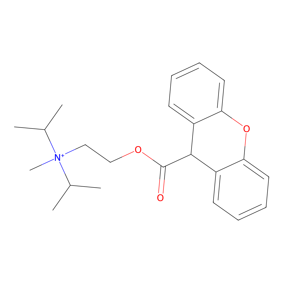 Propantheline molecular structure, CAS 298-50-0