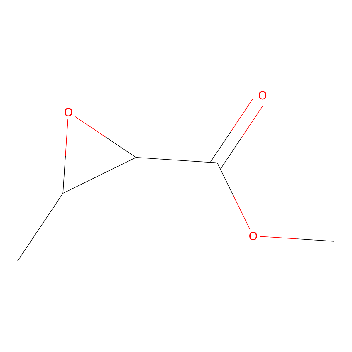 Methyl 3-methyloxirane-2-carboxylate molecular structure, CAS 2980-48-5
