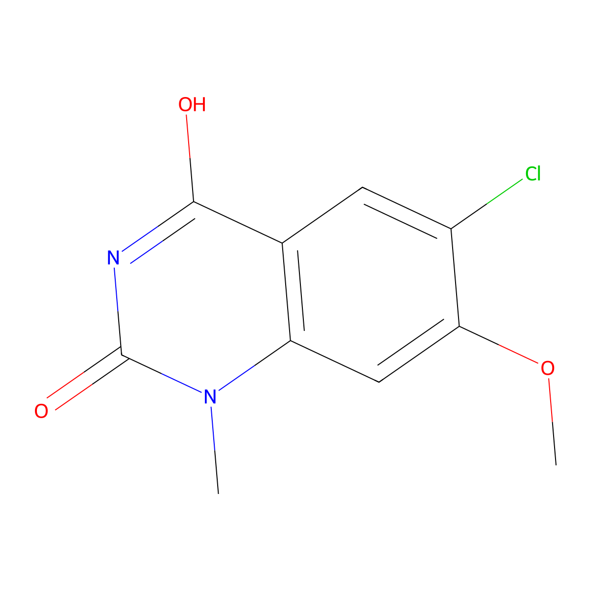 6-Chloro-4-hydroxy-7-methoxy-1-methylquinazolin-2(1H)-one molecular structure, CAS 2980410-01-1