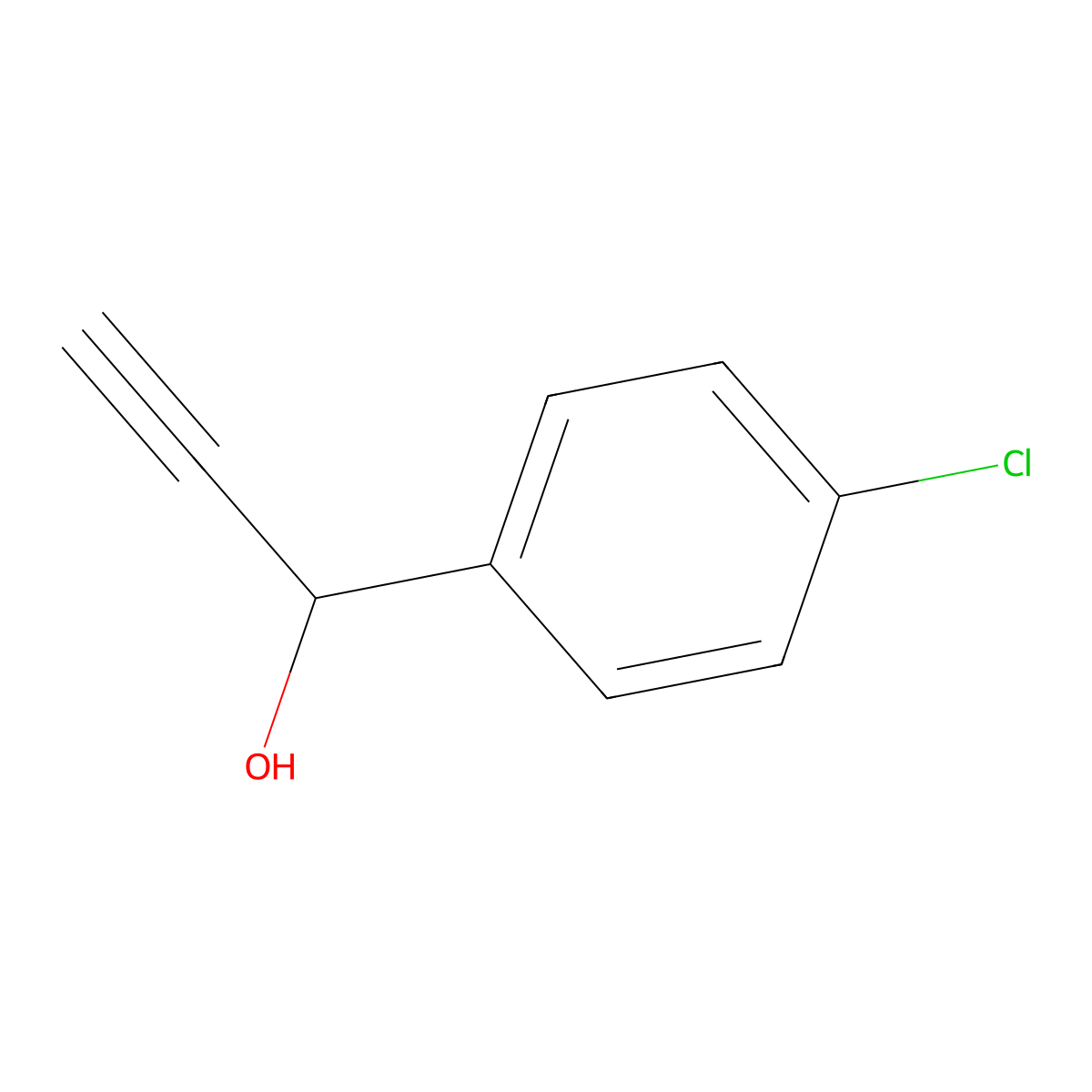 1-(4-Chlorophenyl)prop-2-yn-1-ol molecular structure, CAS 29805-11-6