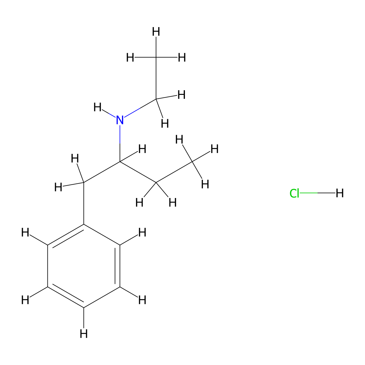 N-Ethyl-1-phenylbutan-2-amine;hydrochloride molecular structure, CAS 29805-52-5