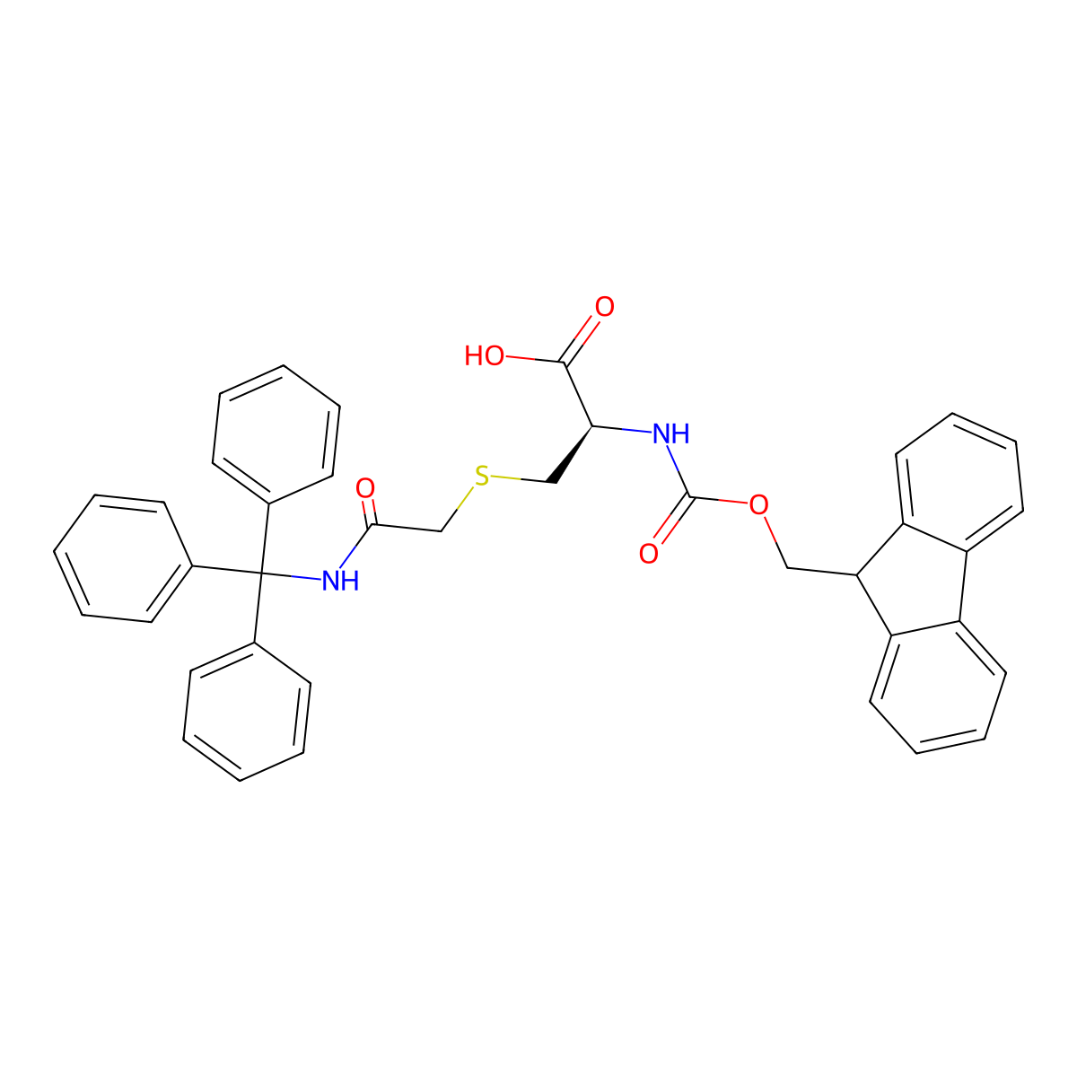 Fmoc-Cys-(CAMTrt)-OH molecular structure, CAS 2980666-30-4