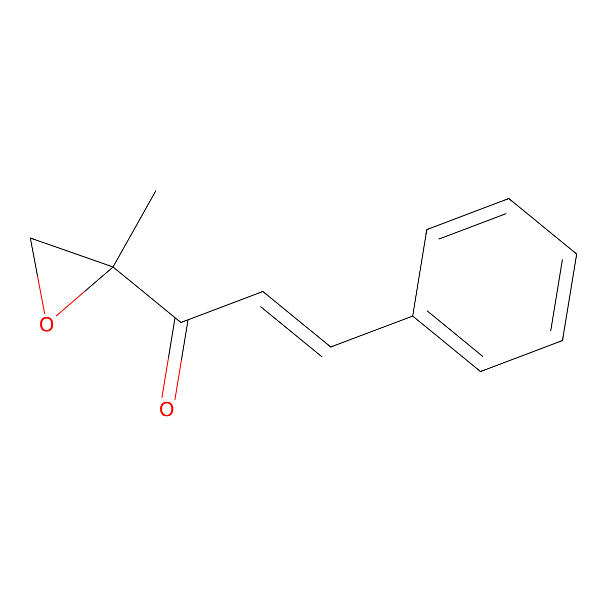 1-(2-Methyloxiran-2-yl)-3-phenylprop-2-en-1-one molecular structure, CAS 29808-41-1