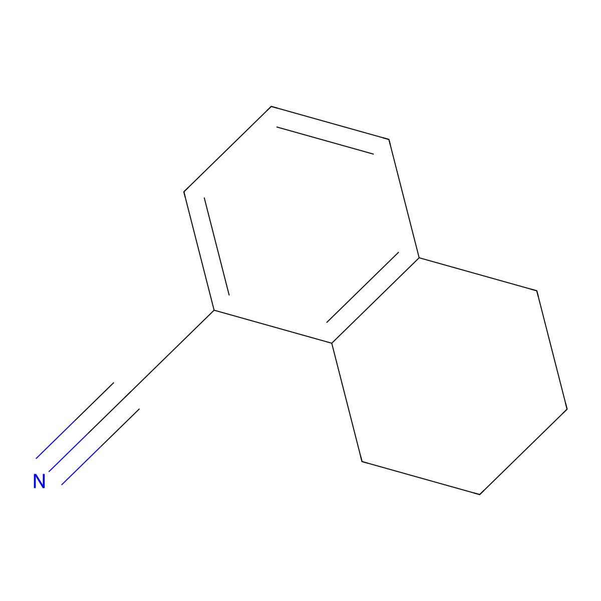 5,6,7,8-Tetrahydronaphthalene-1-carbonitrile molecular structure, CAS 29809-13-0