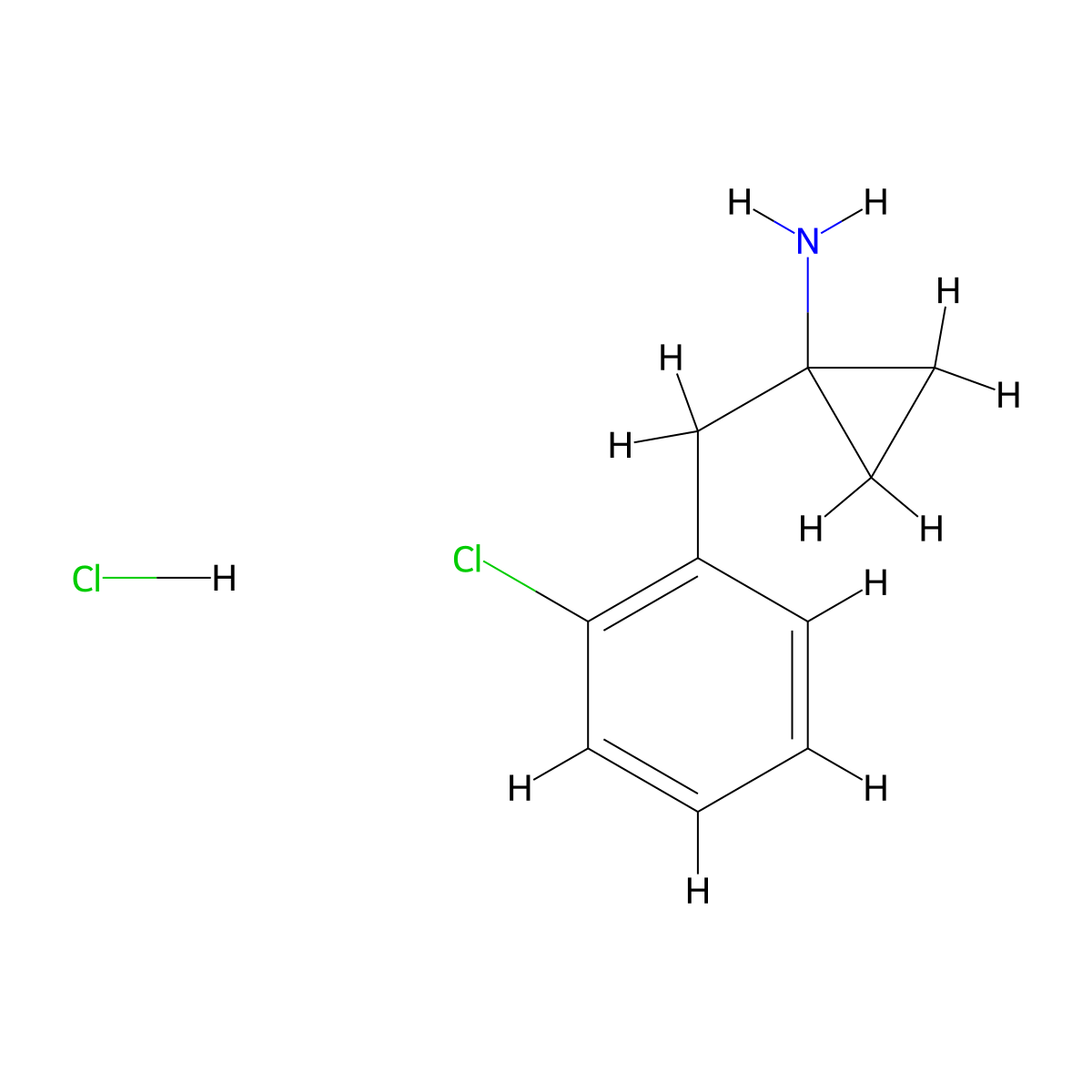 [1-(2-Chlorobenzyl)cyclopropyl]amine hydrochloride molecular structure, CAS 29812-95-1