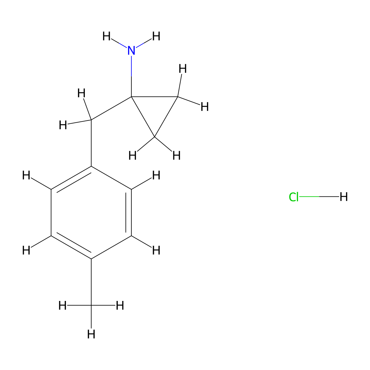[1-(4-Methylbenzyl)cyclopropyl]amine hydrochloride molecular structure, CAS 29813-00-1