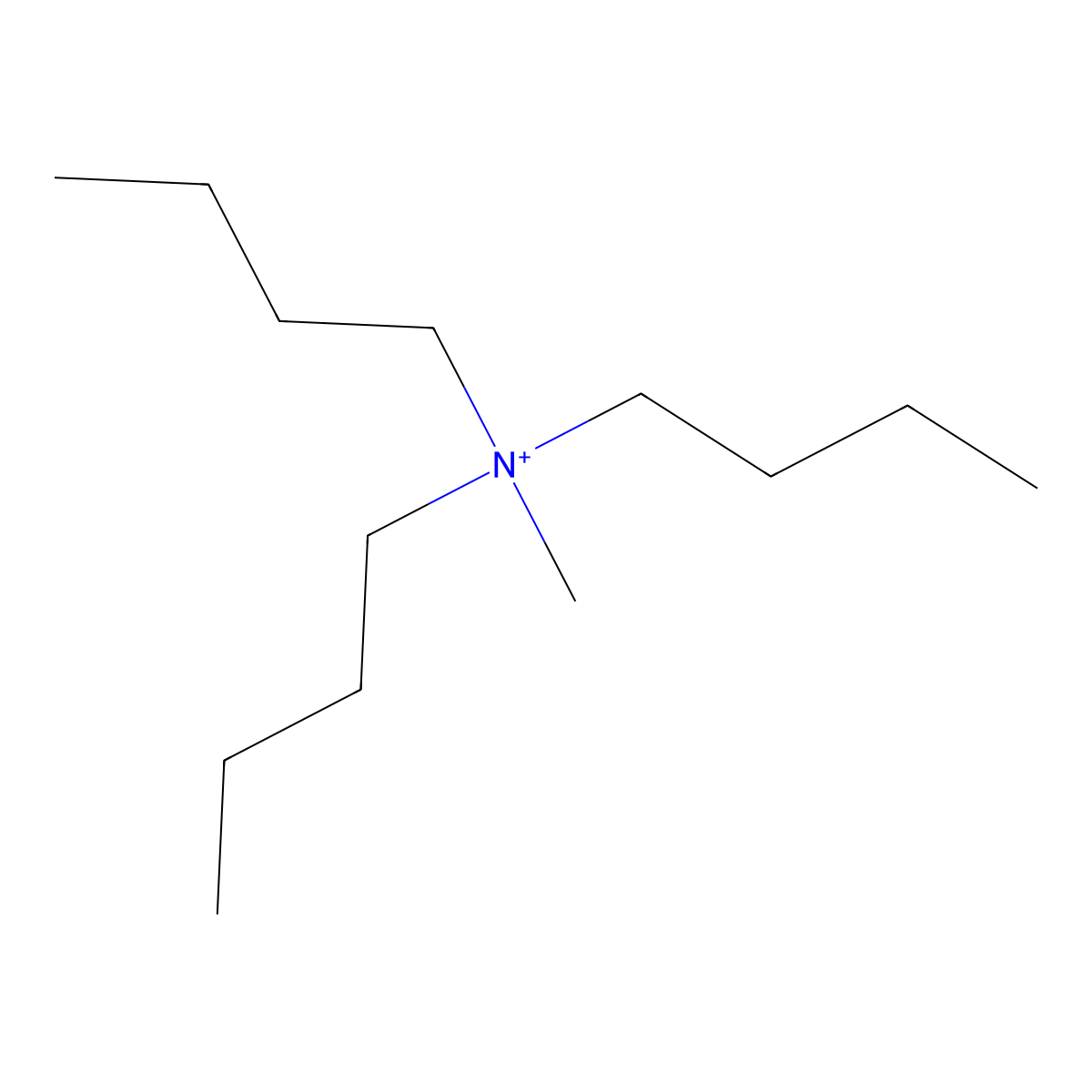 Tributylmethylammonium molecular structure, CAS 29814-63-9