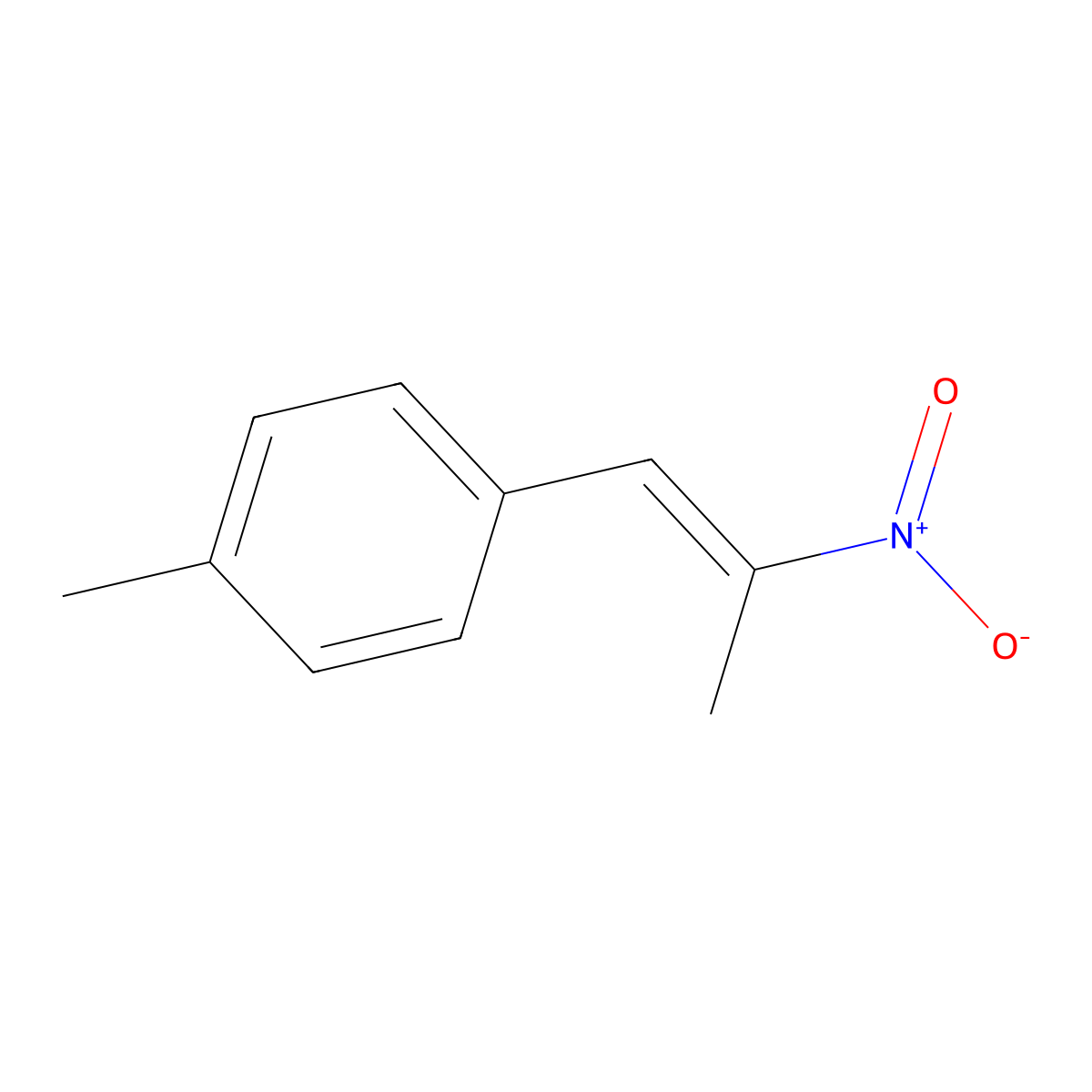 4-Methyl-beta-methyl-beta-nitrostyrene molecular structure, CAS 29816-55-5