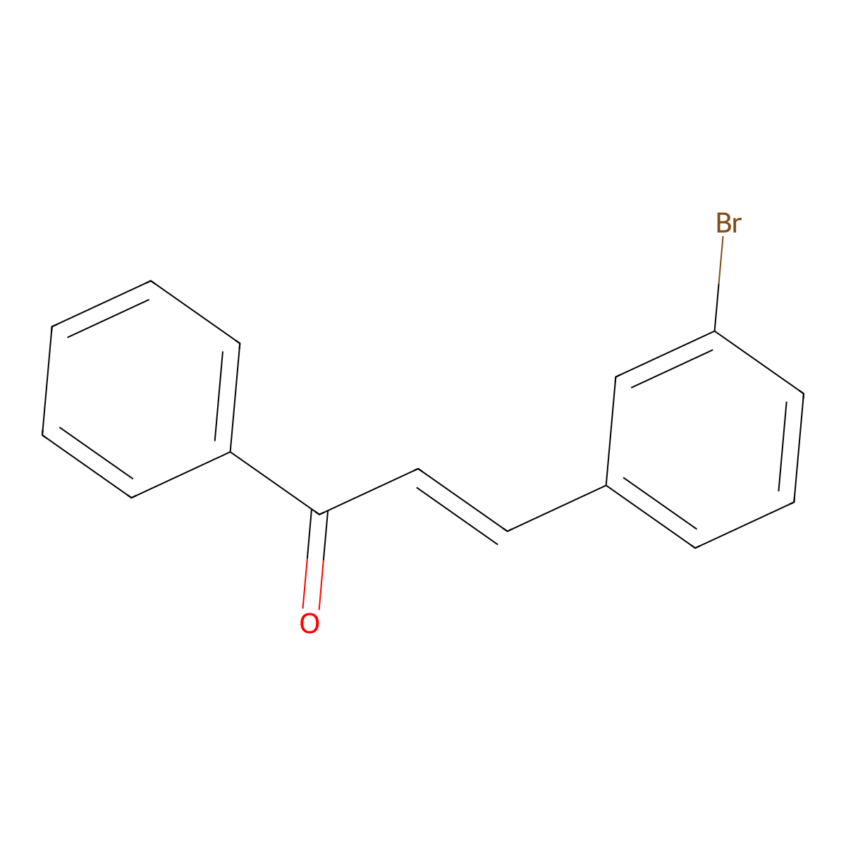 3-Bromobenzalacetophenone molecular structure, CAS 29816-74-8