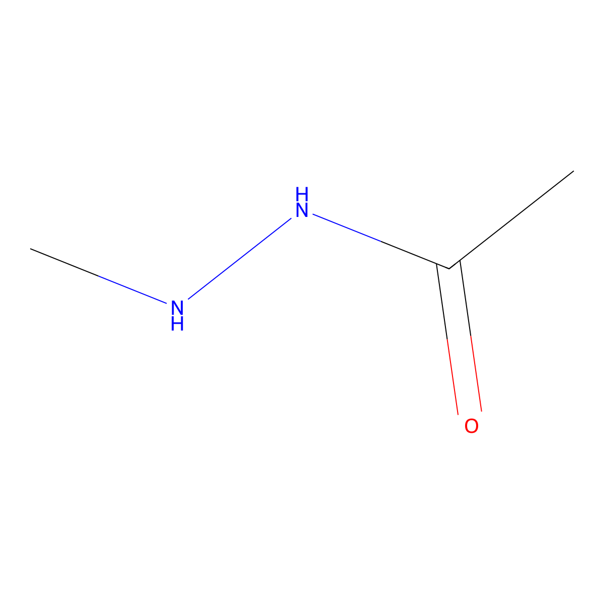 N'-Methylacetohydrazide molecular structure, CAS 29817-35-4