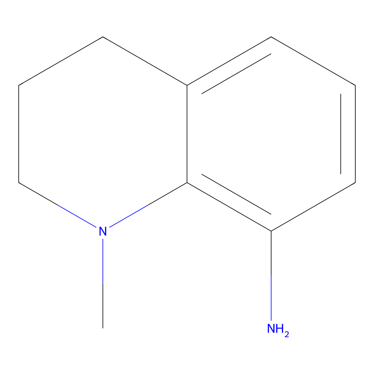 1-Methyl-1,2,3,4-tetrahydroquinolin-8-amine molecular structure, CAS 298181-98-3