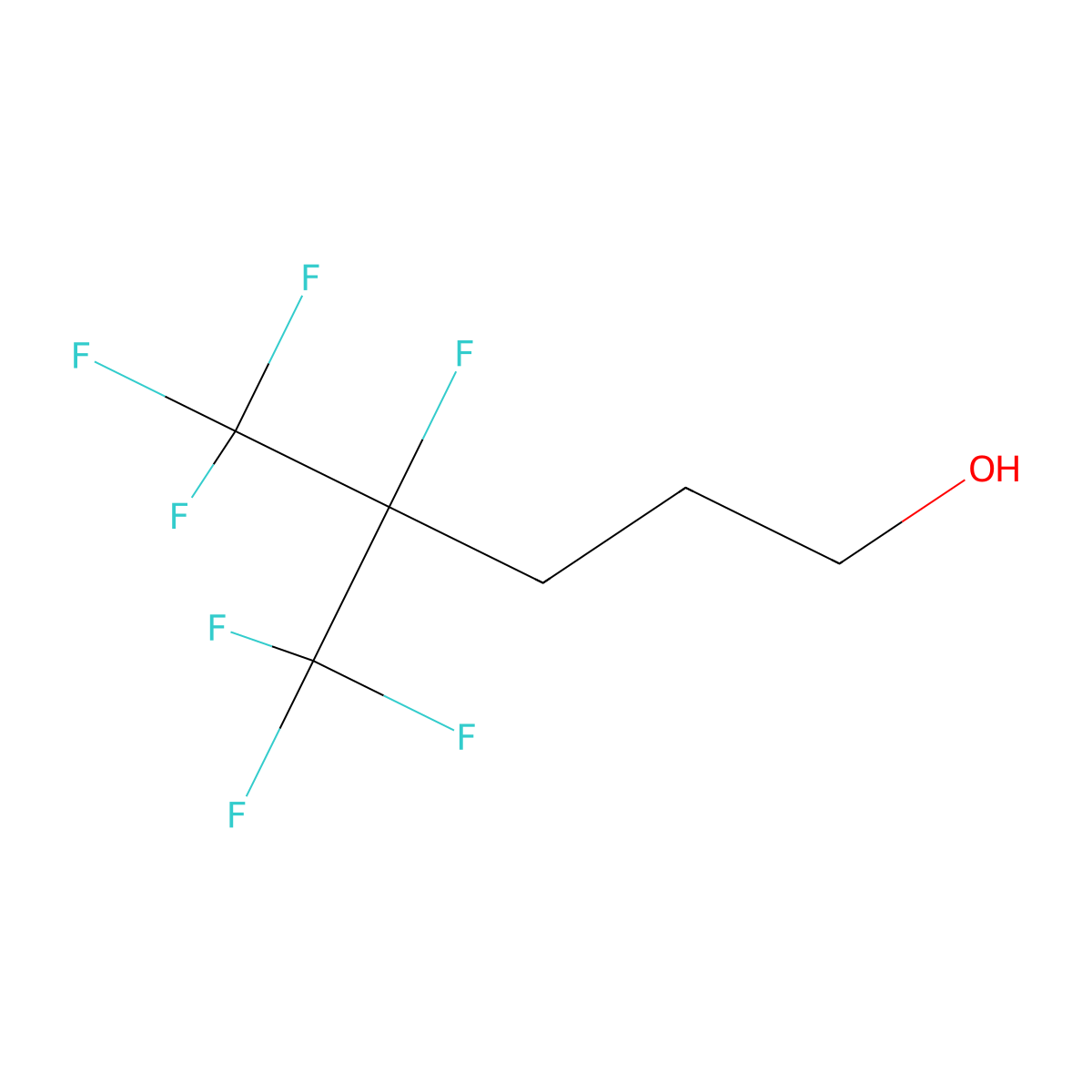 3-(Perfluoroisopropyl)propanol molecular structure, CAS 29819-73-6