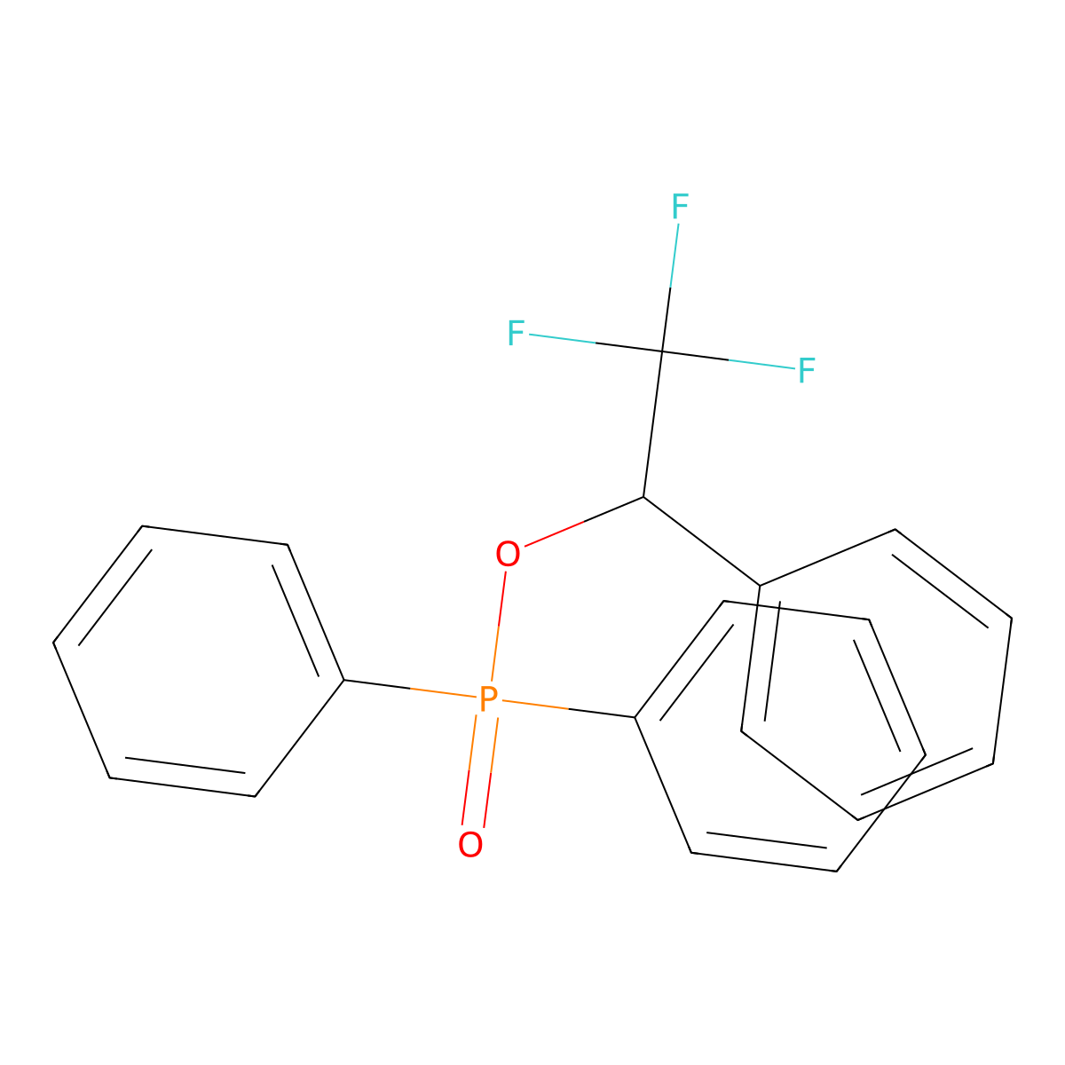 (1-Diphenylphosphoryloxy-2,2,2-trifluoroethyl)benzene molecular structure, CAS 298191-65-8