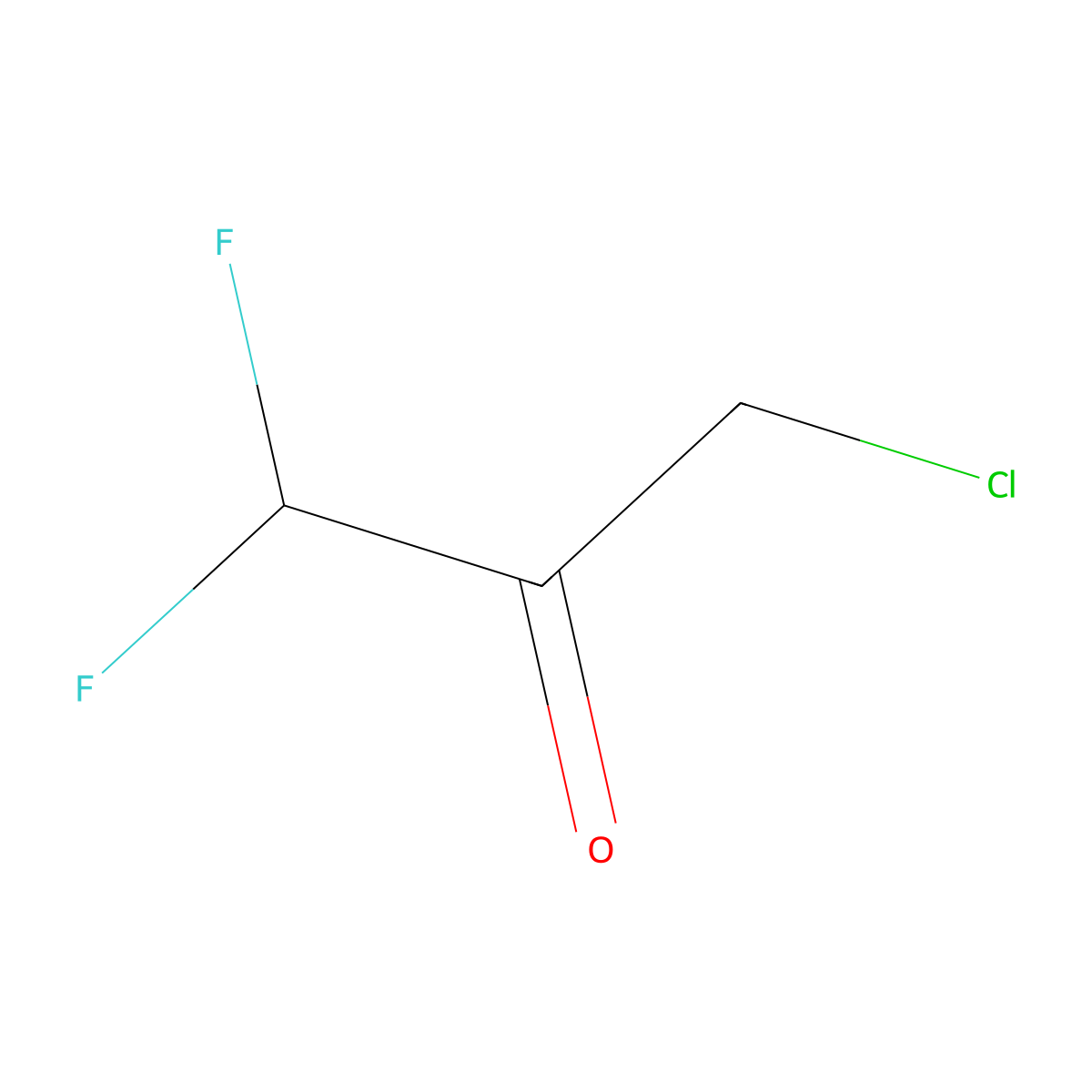 3-Chloro-1,1-difluoropropan-2-one molecular structure, CAS 298205-16-0