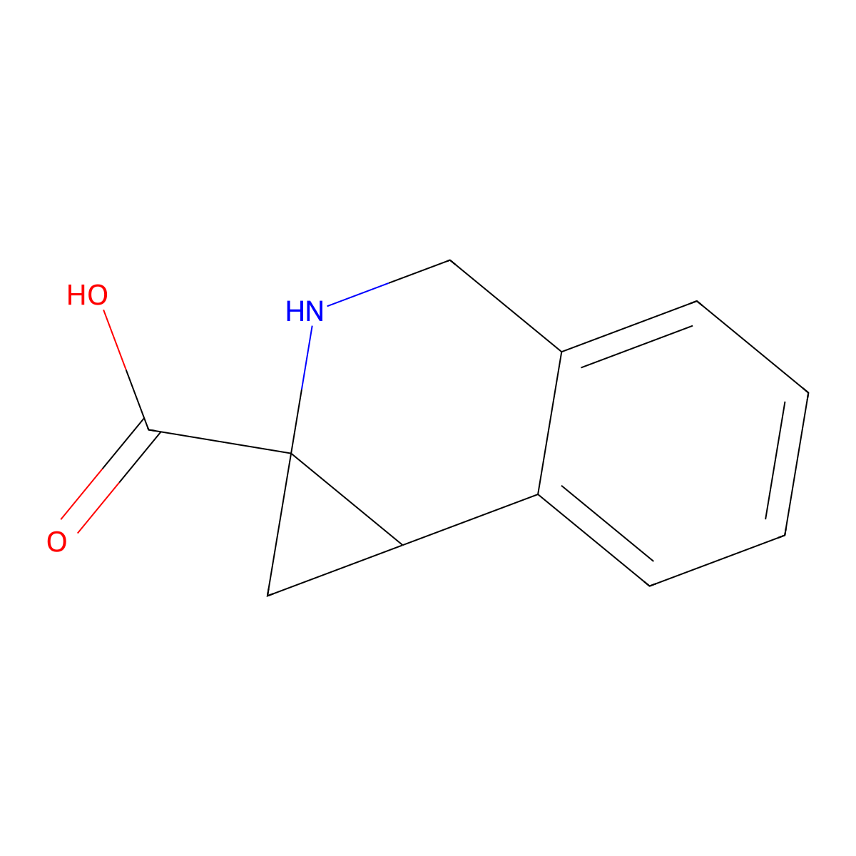 5H,6H,6aH,7H,7aH-cyclopropa[c]isoquinoline-6a-carboxylic acid molecular structure, CAS 298210-02-3