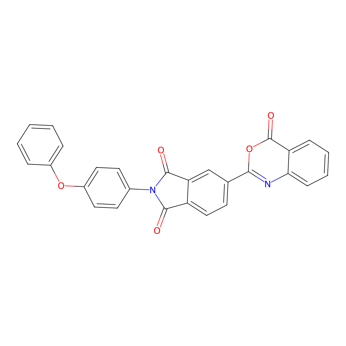 5-(4-Oxo-3,1-benzoxazin-2-yl)-2-(4-phenoxyphenyl)isoindole-1,3-dione molecular structure, CAS 298212-51-8