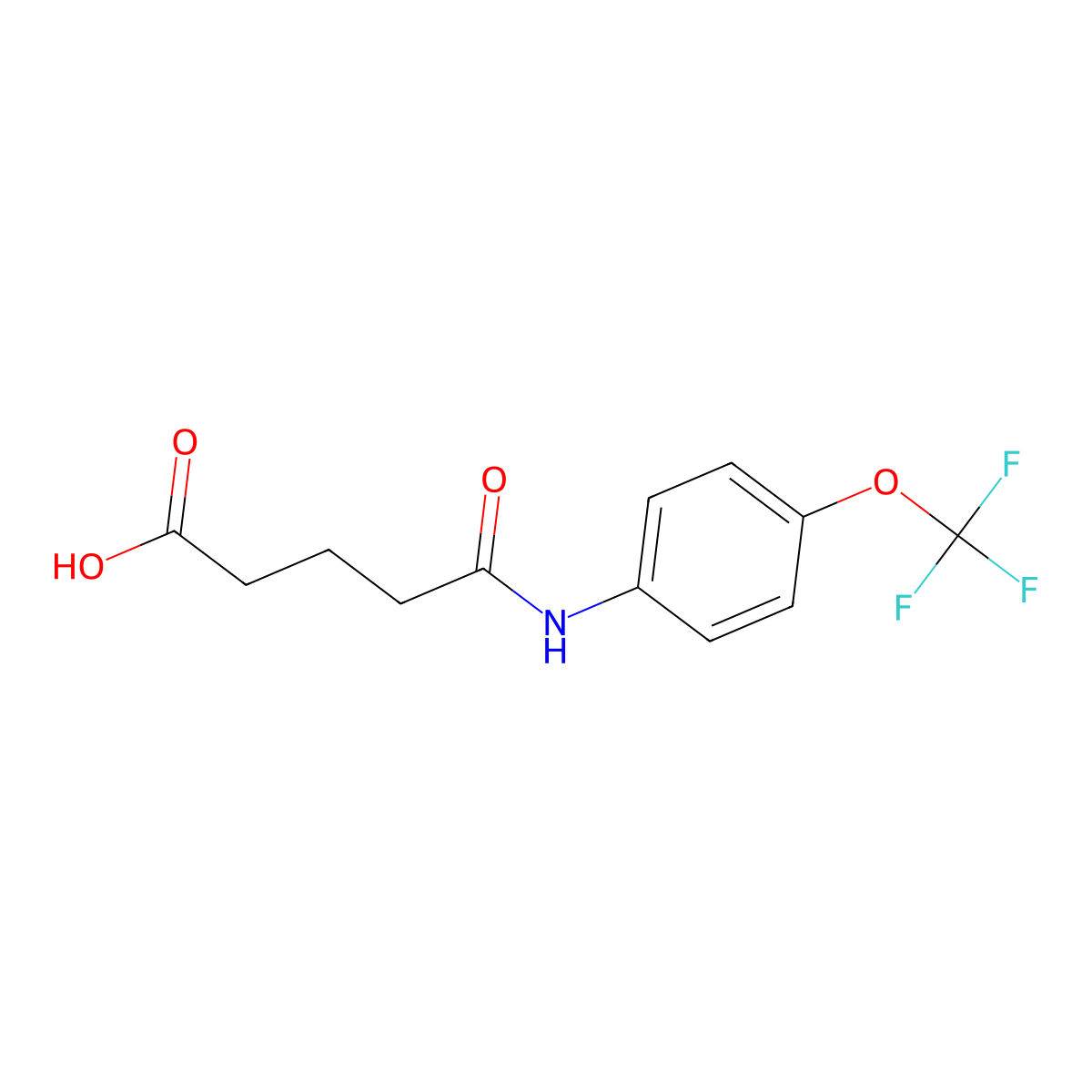 5-Oxo-5-[4-(trifluoromethoxy)anilino]pentanoic acid molecular structure, CAS 298215-31-3
