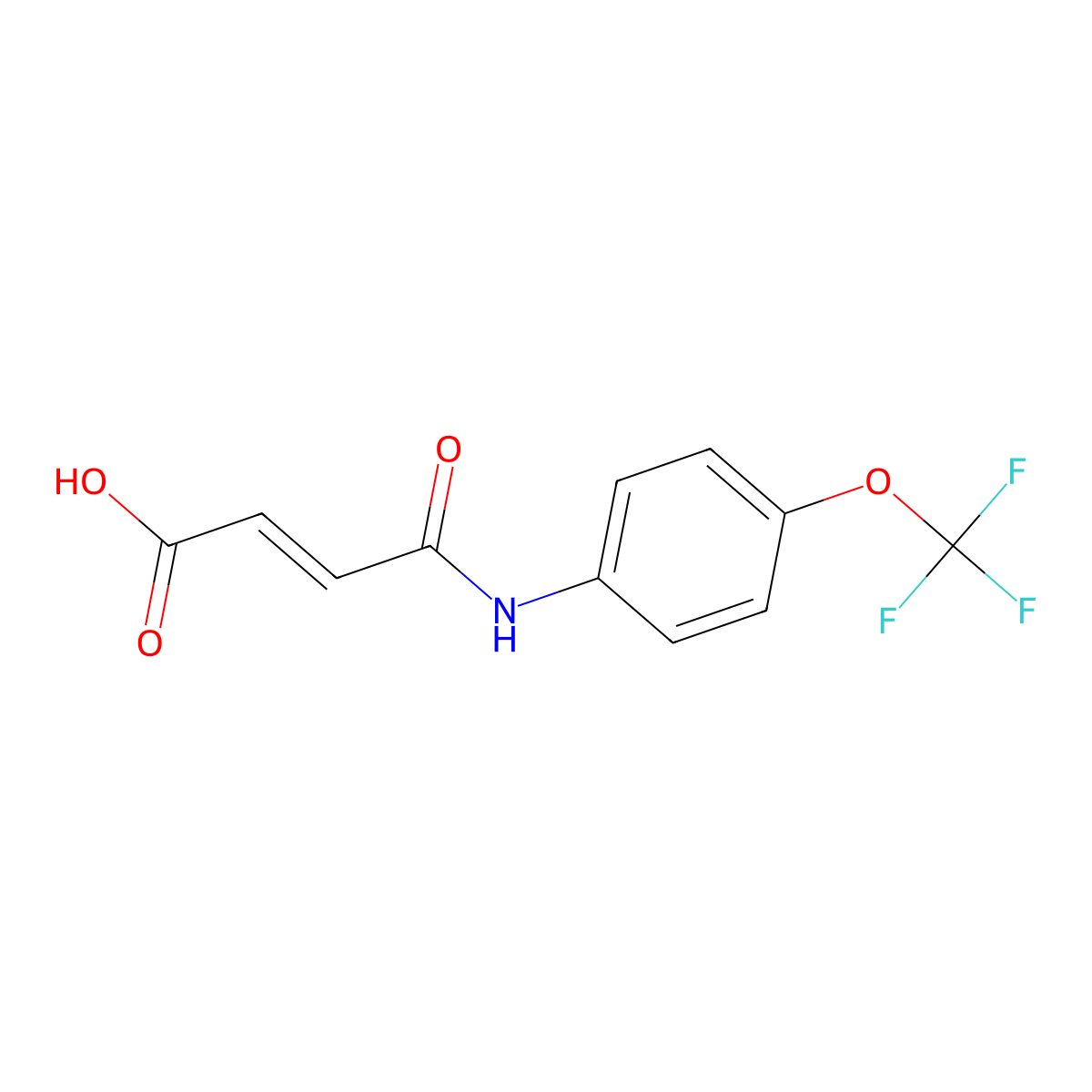 (2E)-4-oxo-4-{[4-(trifluoromethoxy)phenyl]amino}but-2-enoic acid molecular structure, CAS 298217-69-3