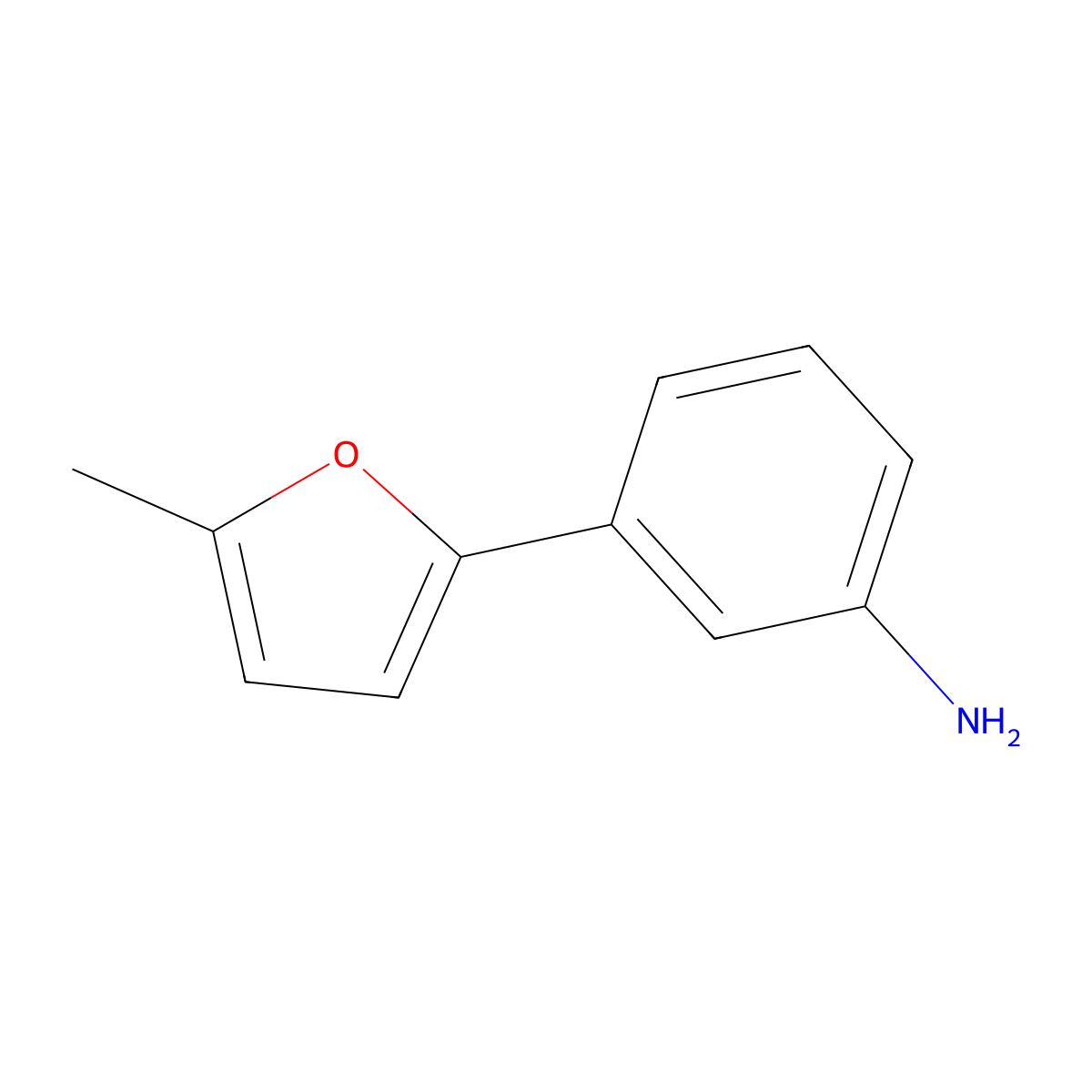 3-(5-Methylfuran-2-yl)aniline molecular structure, CAS 298220-43-6