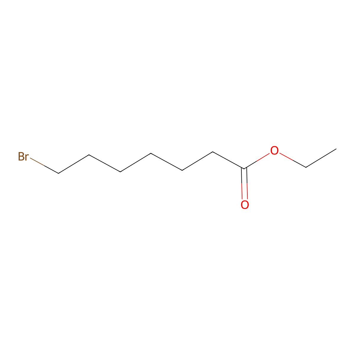 Ethyl 7-bromoheptanoate molecular structure, CAS 29823-18-5