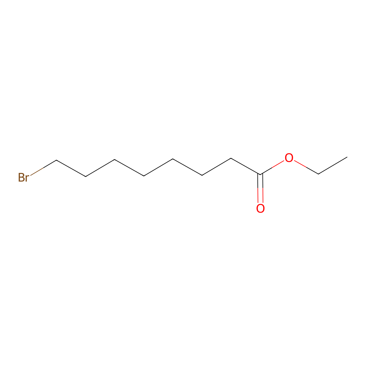 Ethyl 8-bromooctanoate molecular structure, CAS 29823-21-0