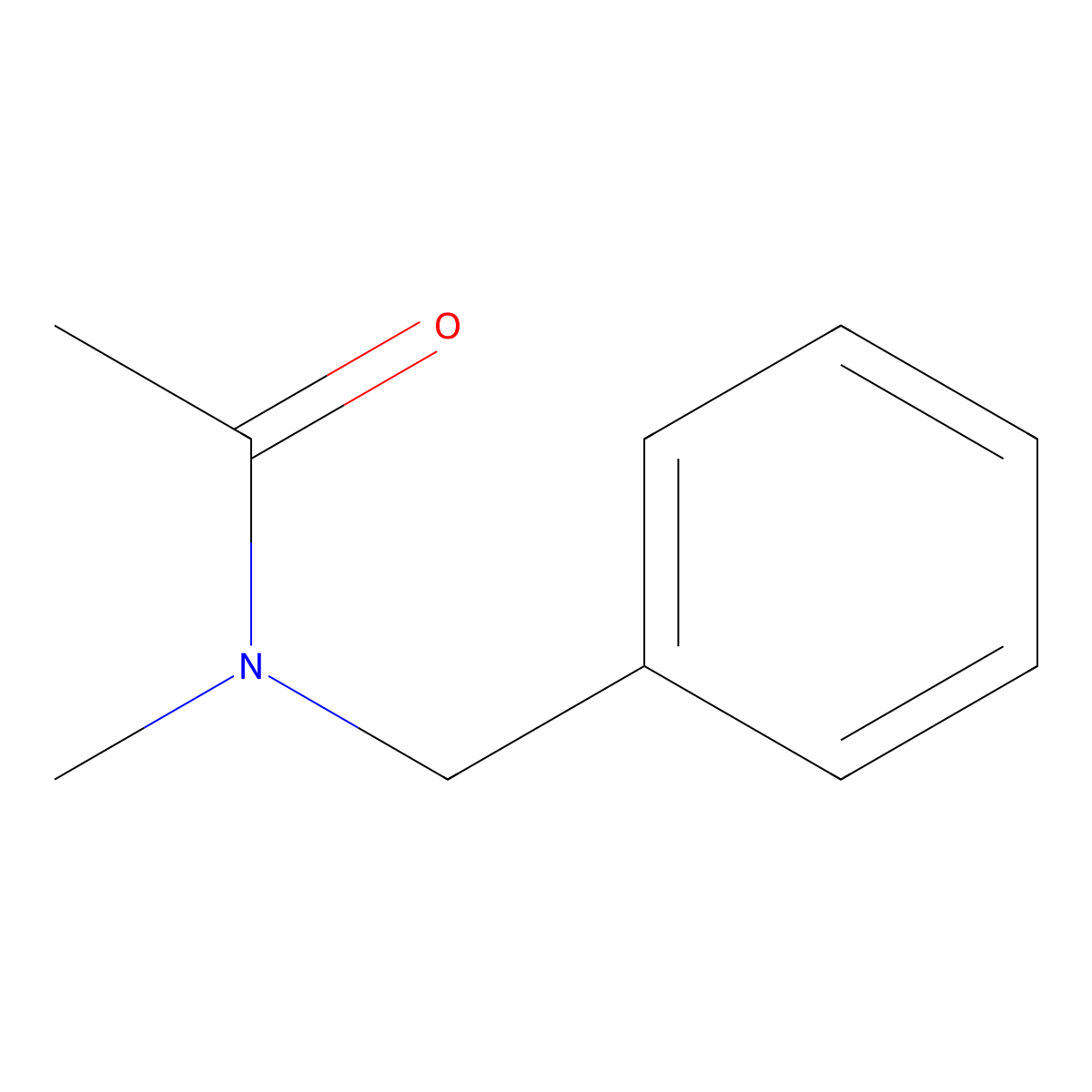 N-benzyl-N-methylacetamide molecular structure, CAS 29823-47-0