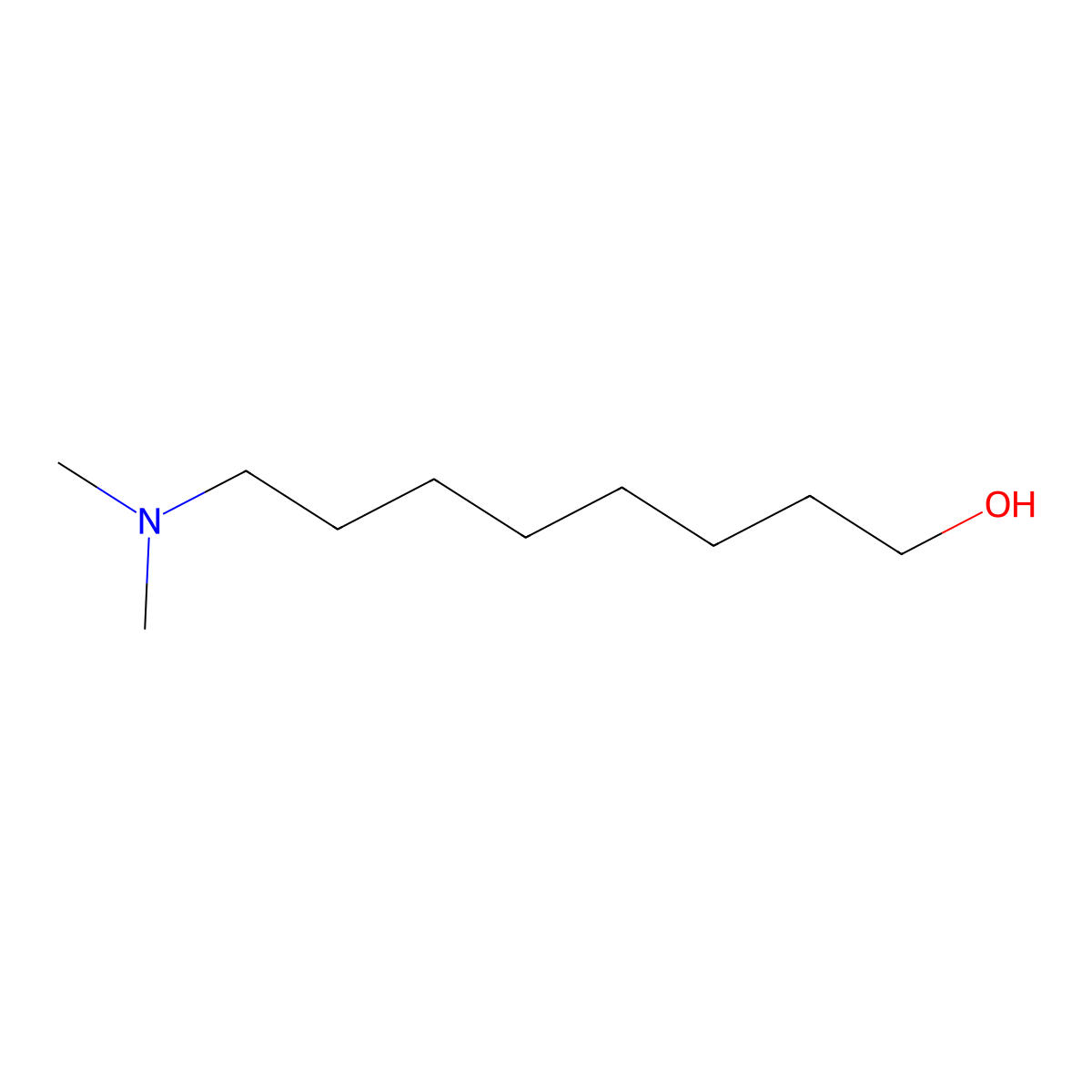 8-Dimethylamino-1-octanol molecular structure, CAS 29823-87-8