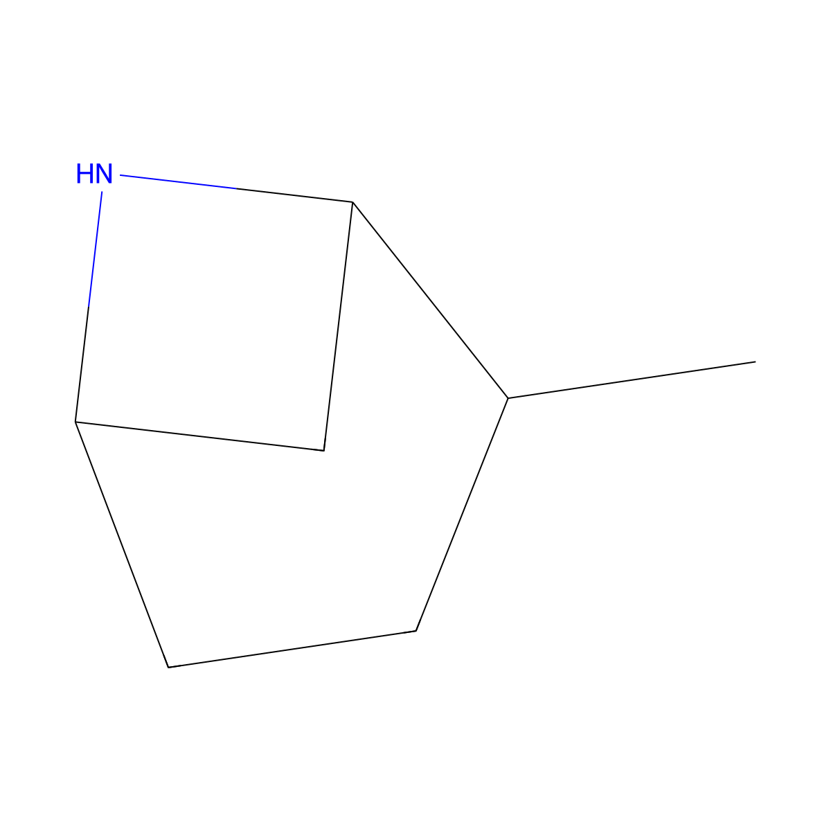 2-Methyl-6-azabicyclo[3.1.1]heptane molecular structure, CAS 2982686-77-9