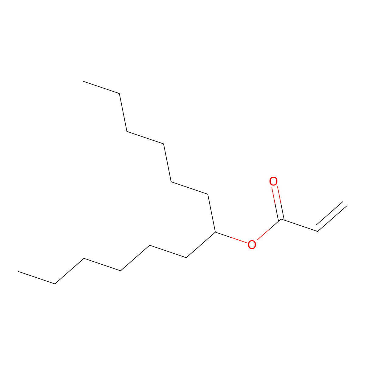 Tridecan-7-YL acrylate molecular structure, CAS 2982740-90-7
