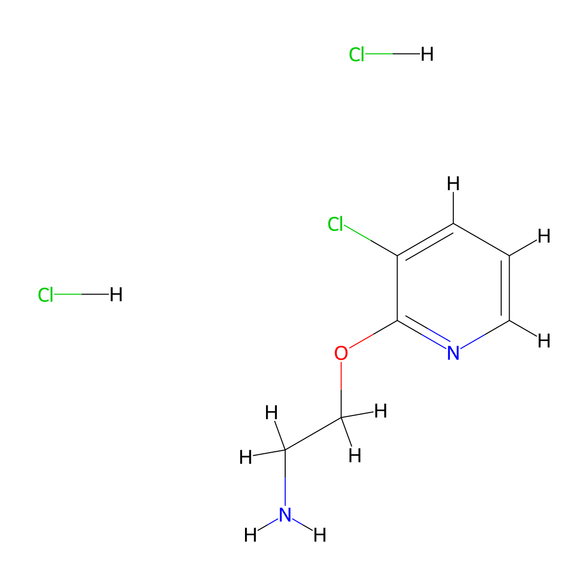 2-((3-Chloropyridin-2-YL)oxy)ethanamine dihydrochloride molecular structure, CAS 2982740-93-0