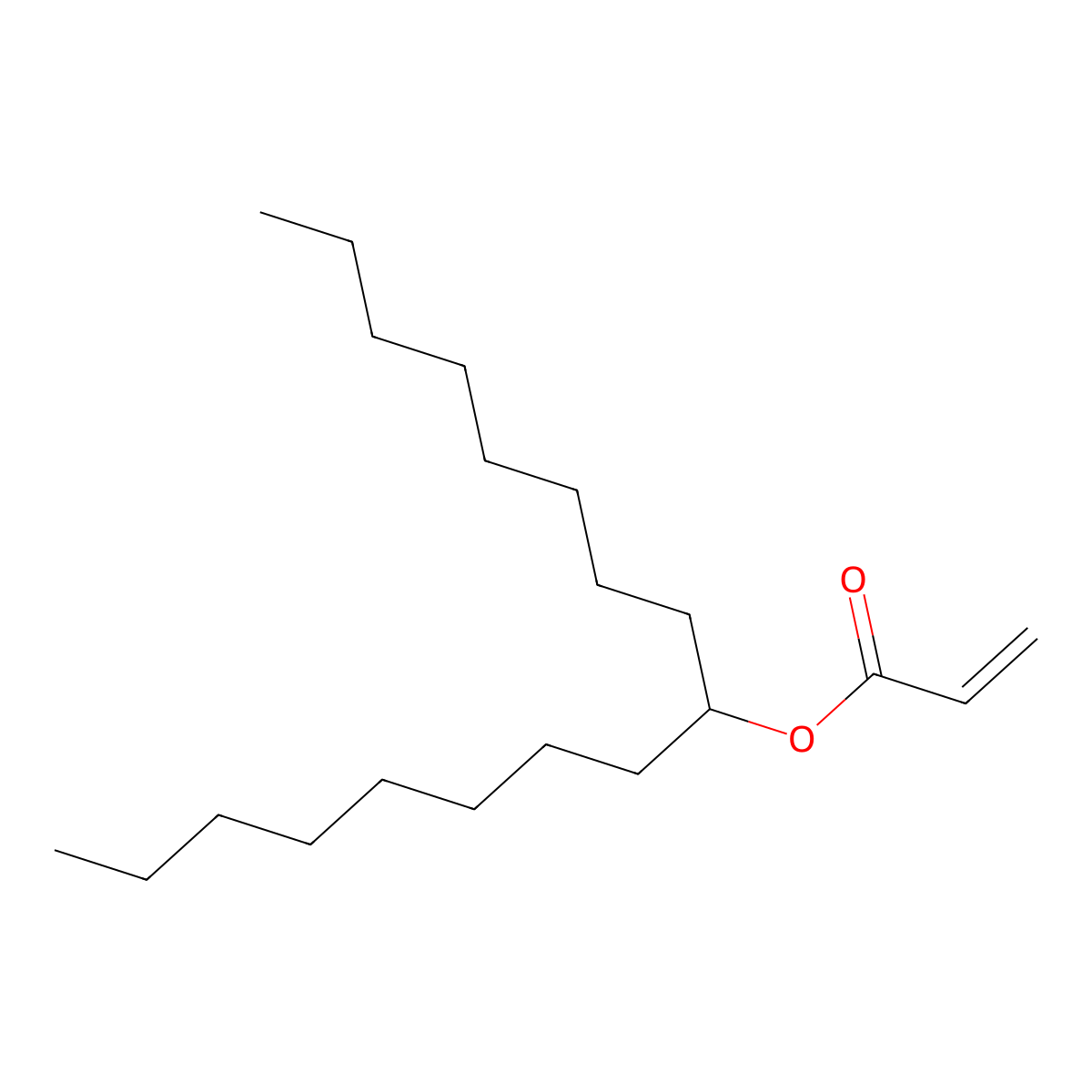 Heptadecan-9-YL acrylate molecular structure, CAS 2982740-96-3