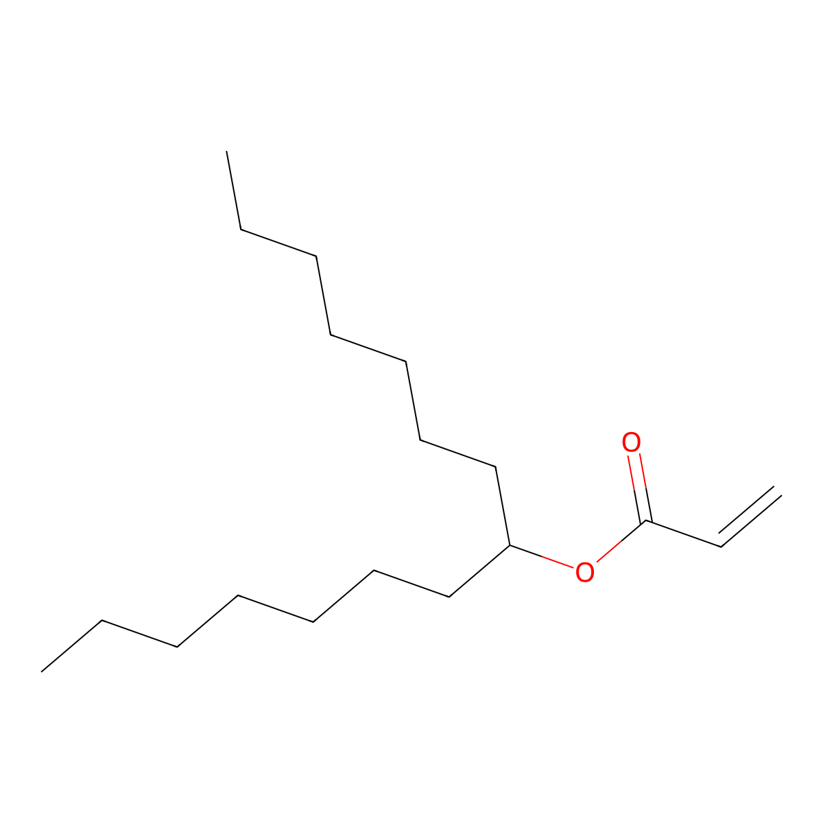 Pentadecan-8-YL acrylate molecular structure, CAS 2982740-98-5