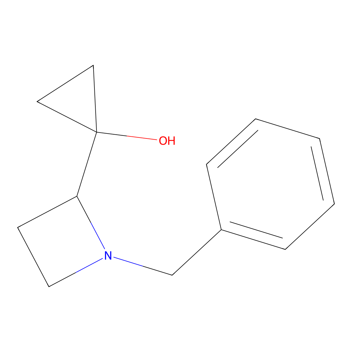 1-(1-Benzylazetidin-2-YL)cyclopropan-1-OL molecular structure, CAS 2982741-03-5