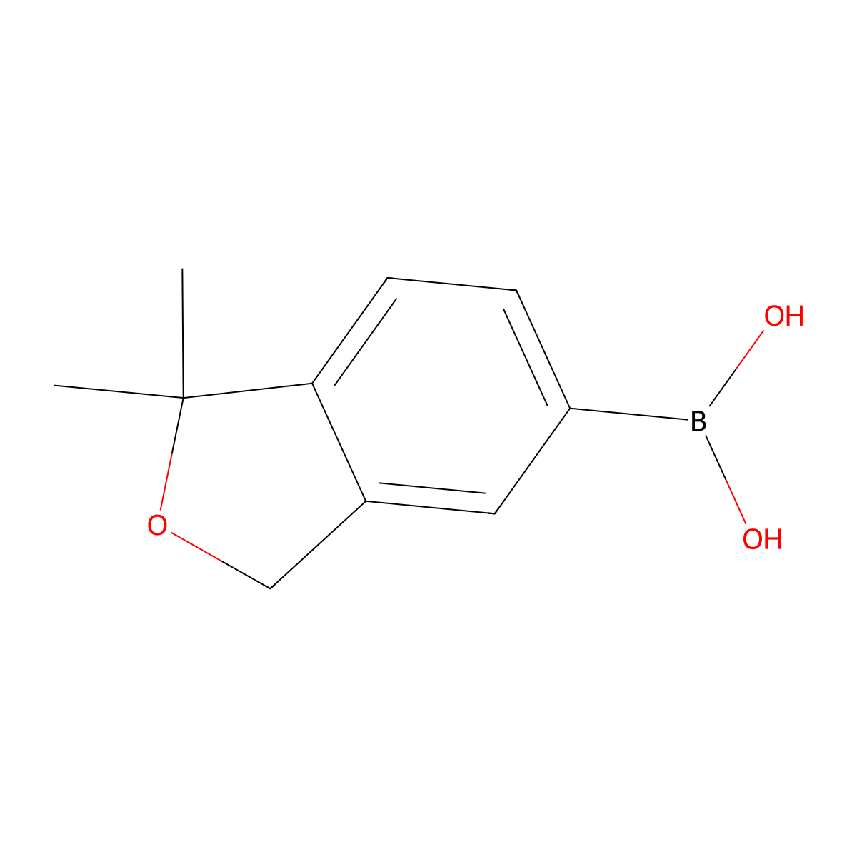 (1,1-Dimethyl-1,3-dihydroisobenzofuran-5-yl)boronic acid molecular structure, CAS 2982846-77-3