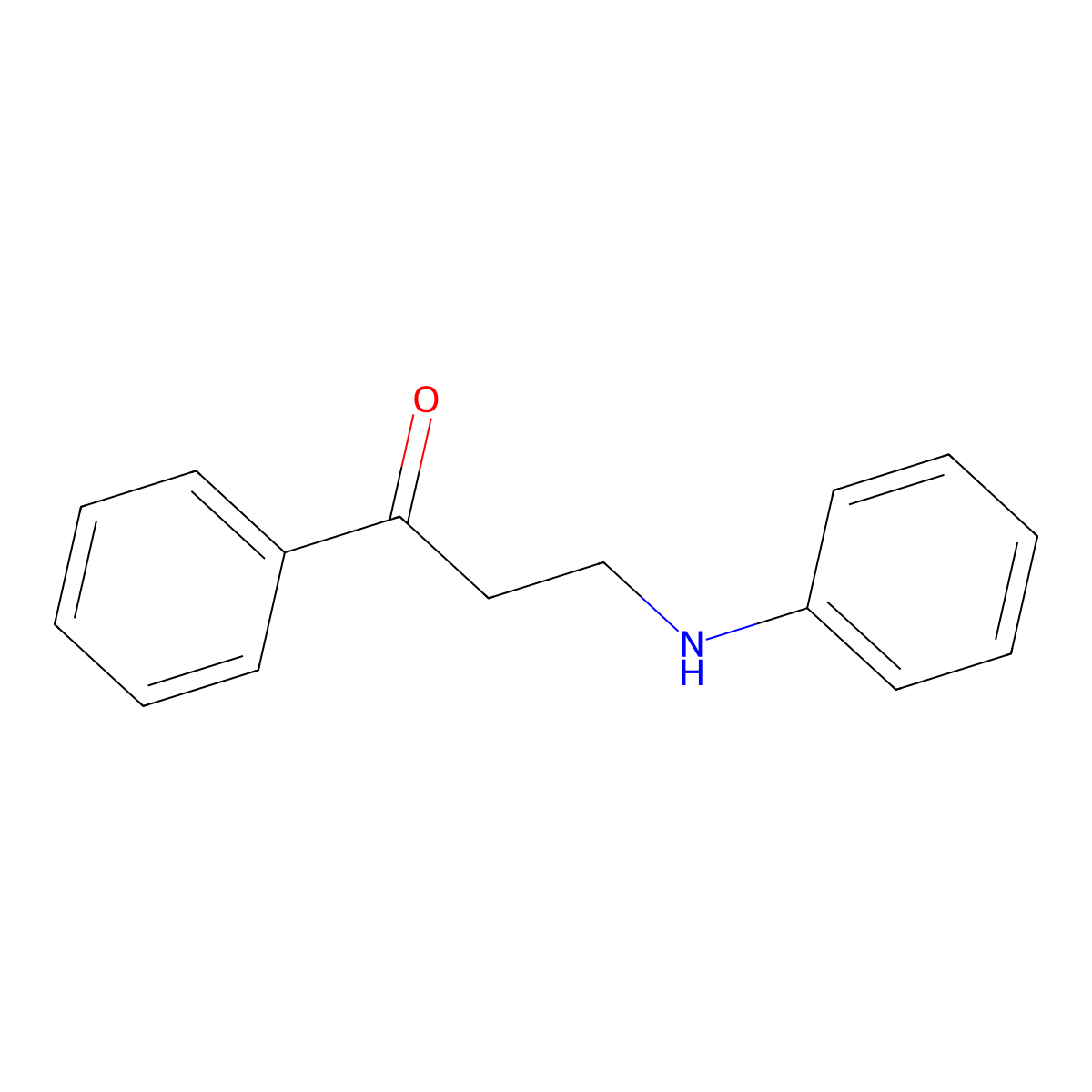 1-Phenyl-3-(phenylamino)propan-1-one molecular structure, CAS 2983-48-4